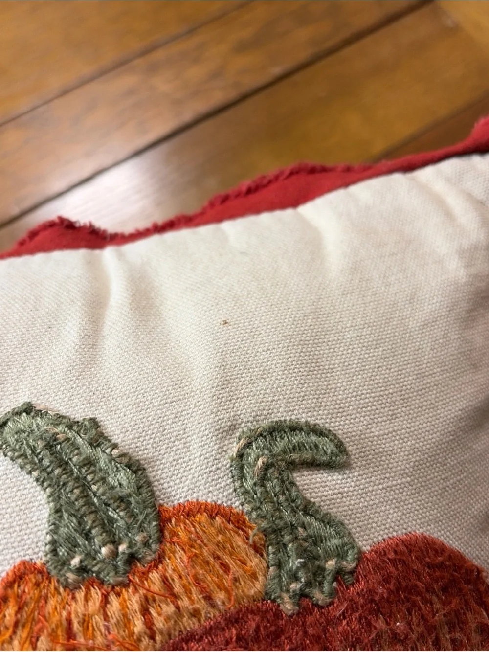 The Prairie by Rachel Ashwell Fall Truck Pumpkin Embroidered Throw Pillow